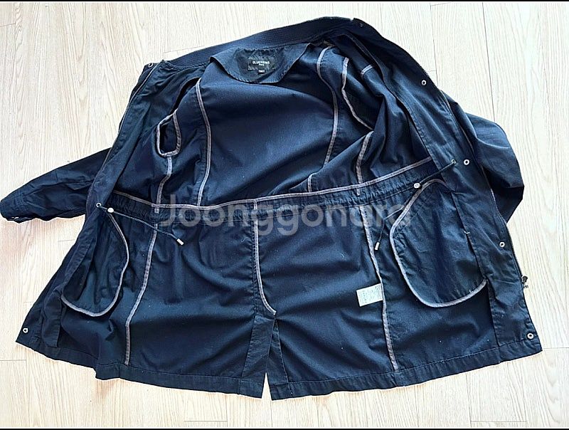 BLUEREIMS Paris 의 블랙 면100 트랜치코...--5