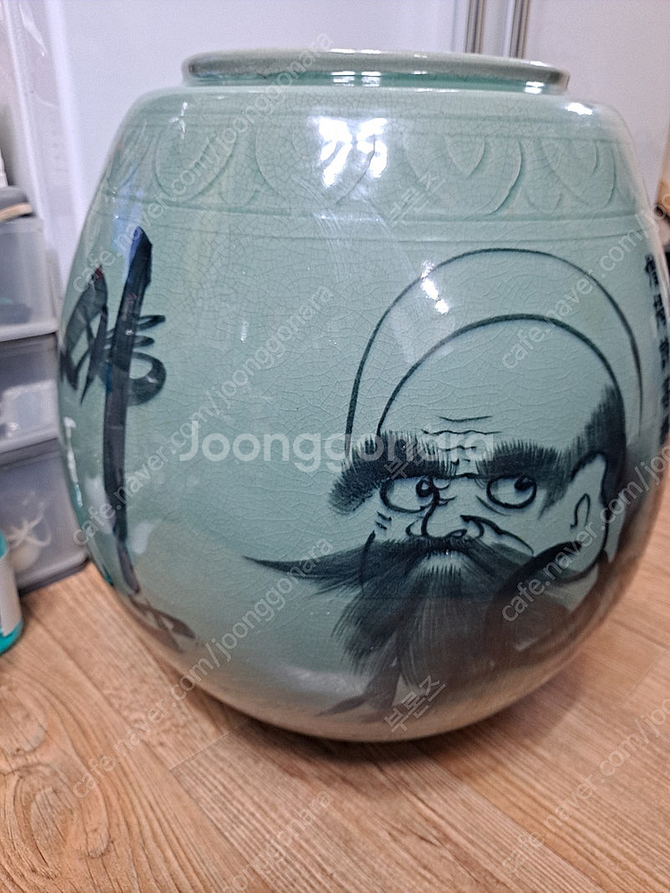 청자 대형 도자기--0
