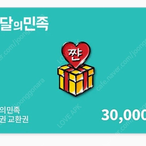 배달의 민족 상품권 3만 원
