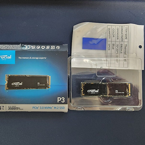 SSD NVME M.2 4TB (MICRON CRUCIAL P3 4TB) 30만원 팝니다.