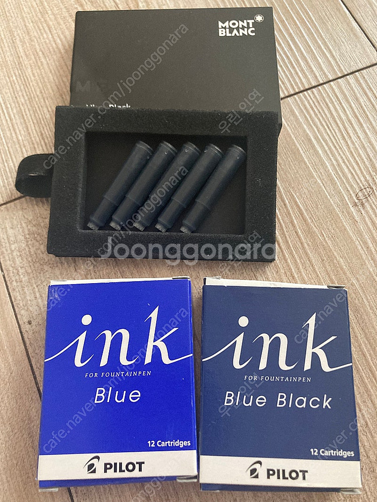 만년필 잉크, 몽블랑 파이롯트 카트리지--2