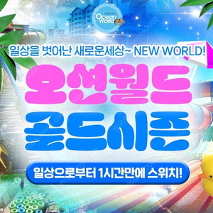 (당일가능)홍천오션월드 최저가2만~쏠비치 삼척/양양/변산 델피노 오션플레이~소노벨 천안/거제오션어드벤처