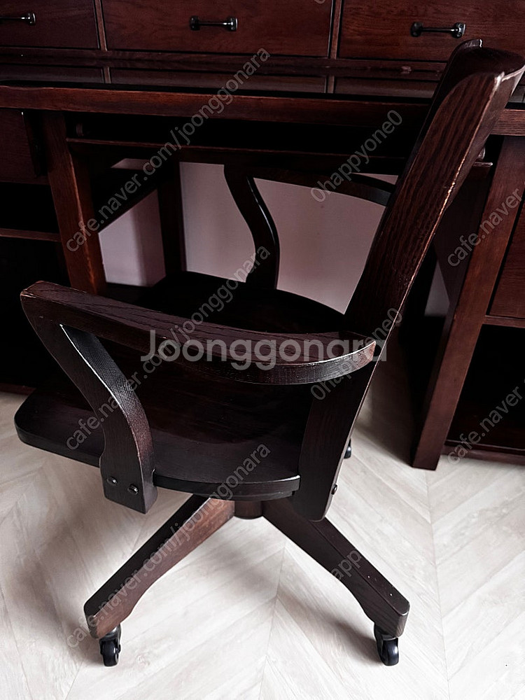 Pottery Barn 포터리반 원목 회전의자--4