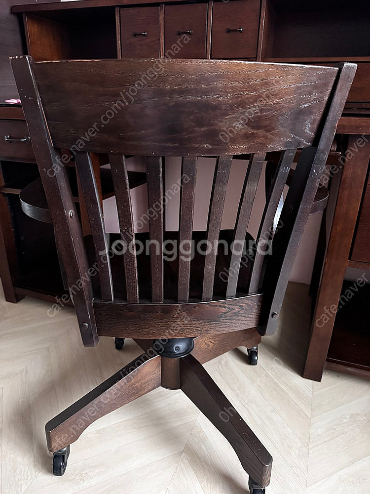 Pottery Barn 포터리반 원목 회전의자--6