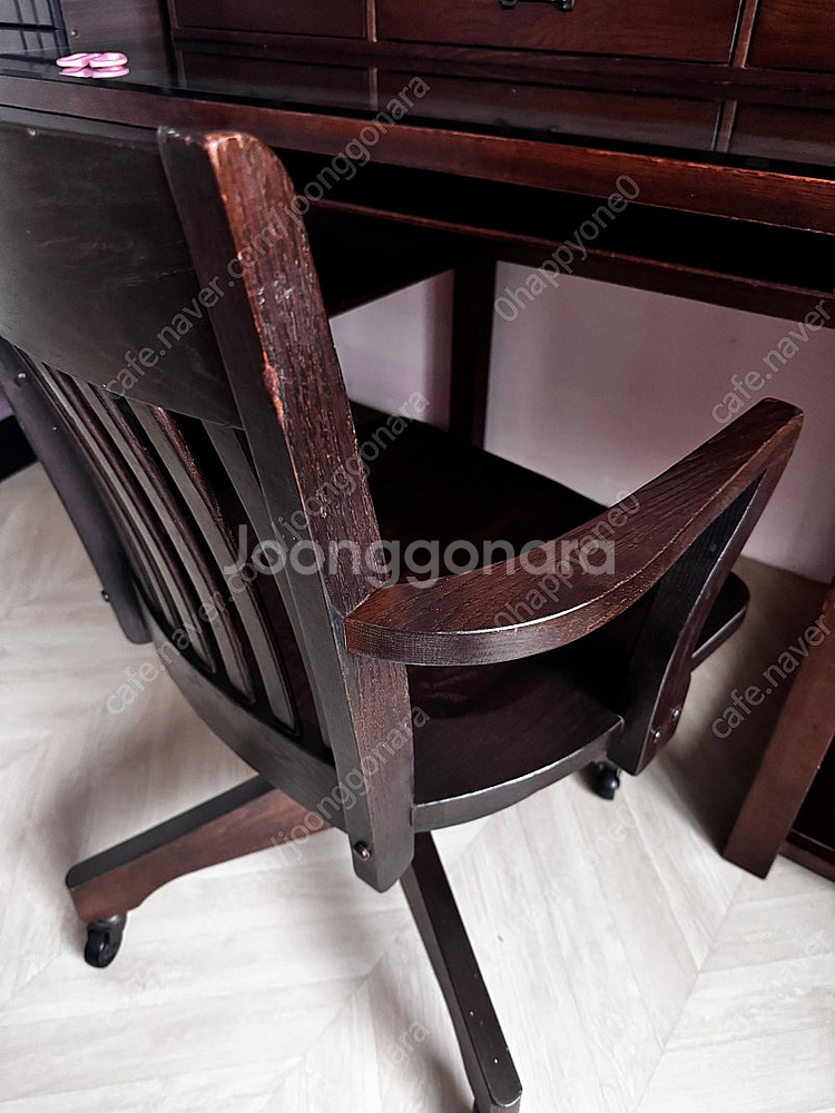 Pottery Barn 포터리반 원목 회전의자--9