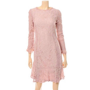 미니멈 레이스 핑크 원피스 55사이즈 벚꽃 데이트룩 추천