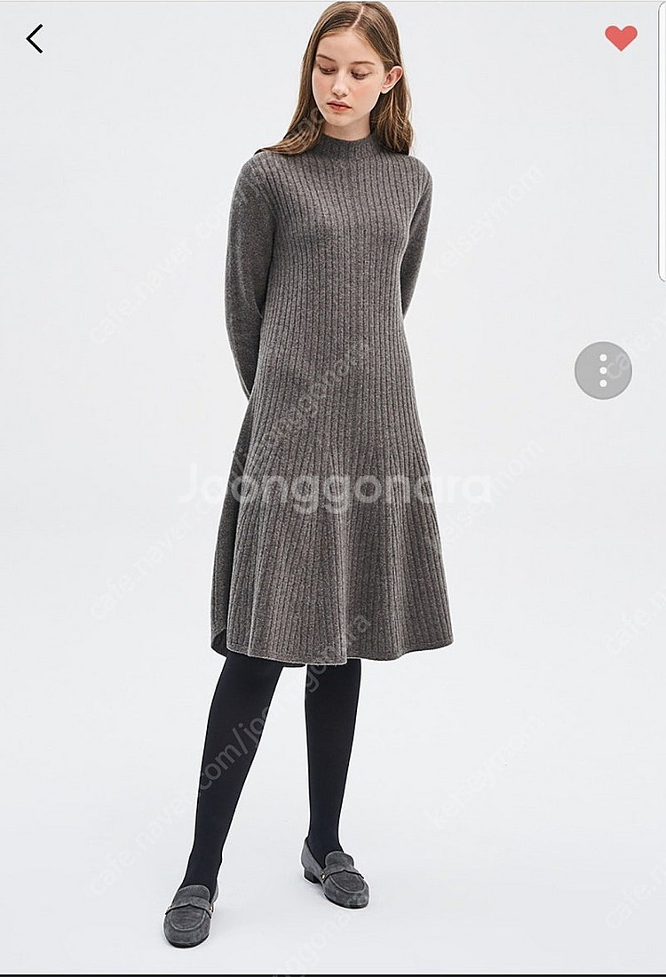 마인 플레어 니트 원피스--1