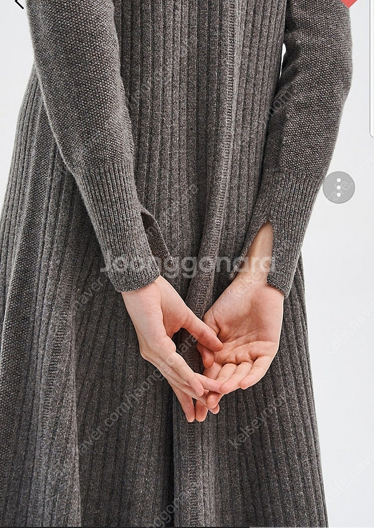 마인 플레어 니트 원피스--3