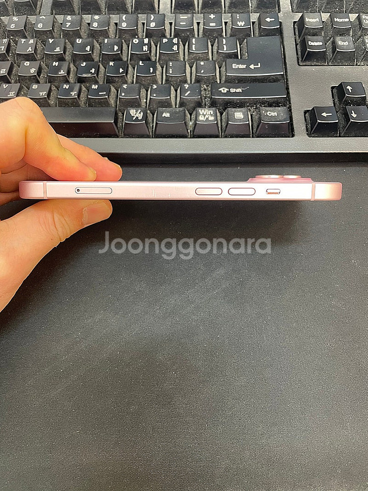 아이폰15 핑크 128GB 배터리90% 상태좋은 중고7...--6
