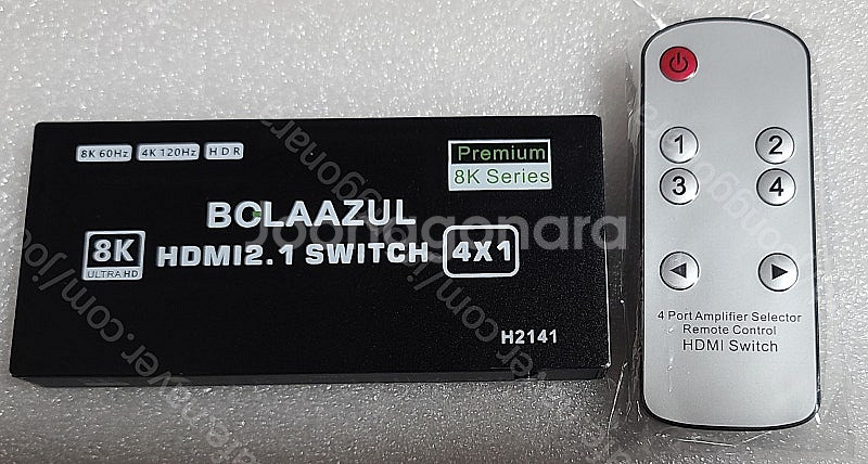 8K HDMI 2.1 4X1 선택기(리모컨)--0