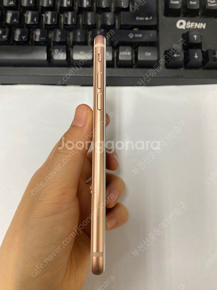 203275 아이폰8 로즈골드 액정+뒷면SS급 64GB...--4