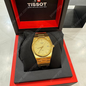 티쏘 prx 쿼츠 골드 40mm 팝니다