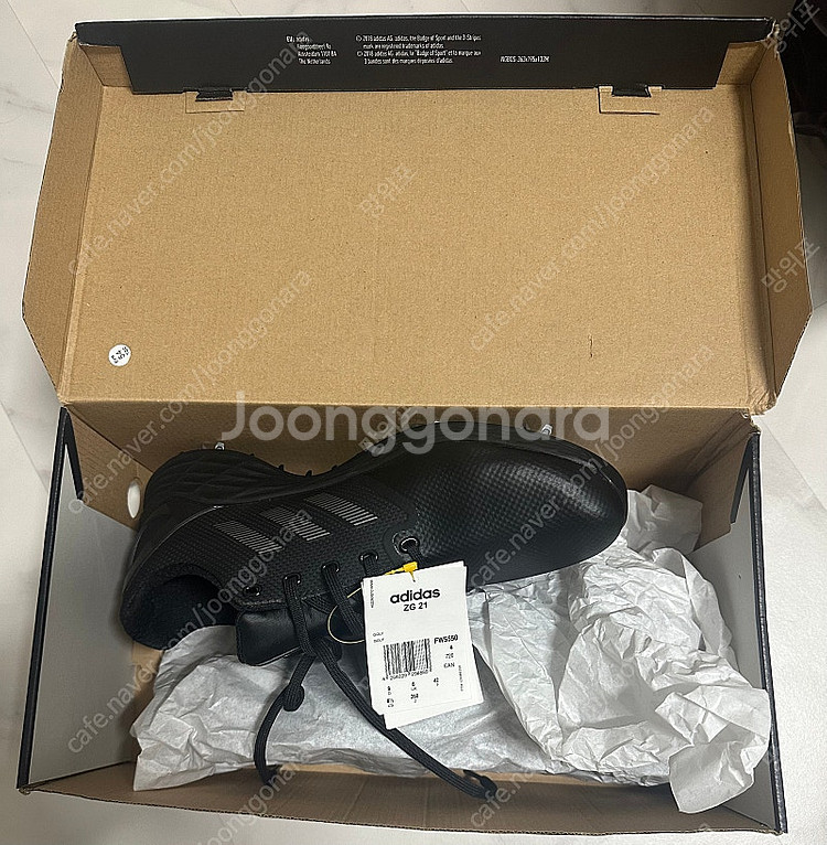 아디다스 골프화 ZG21 블랙 260(와이드)--1