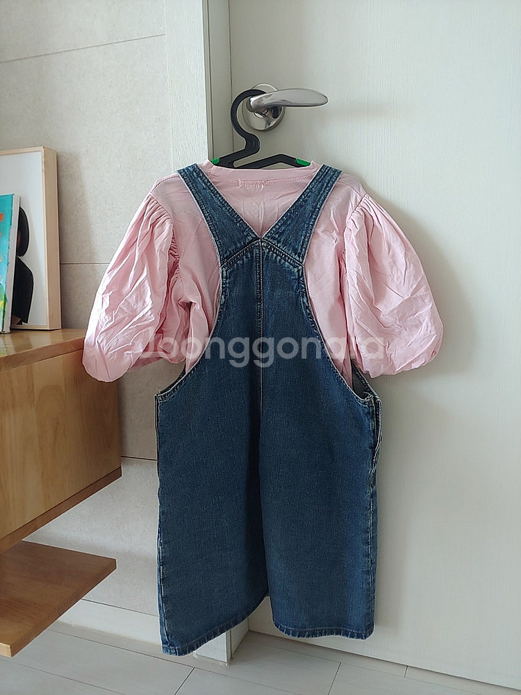 여아 청멜빵치마 세트 130~140사이즈 정도(반값택포...--1
