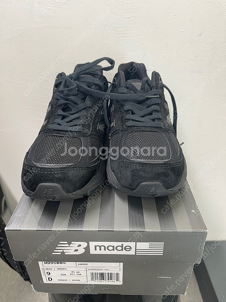뉴발란스 990 BB5 블랙 270mm 새상품 박스풀셋--2