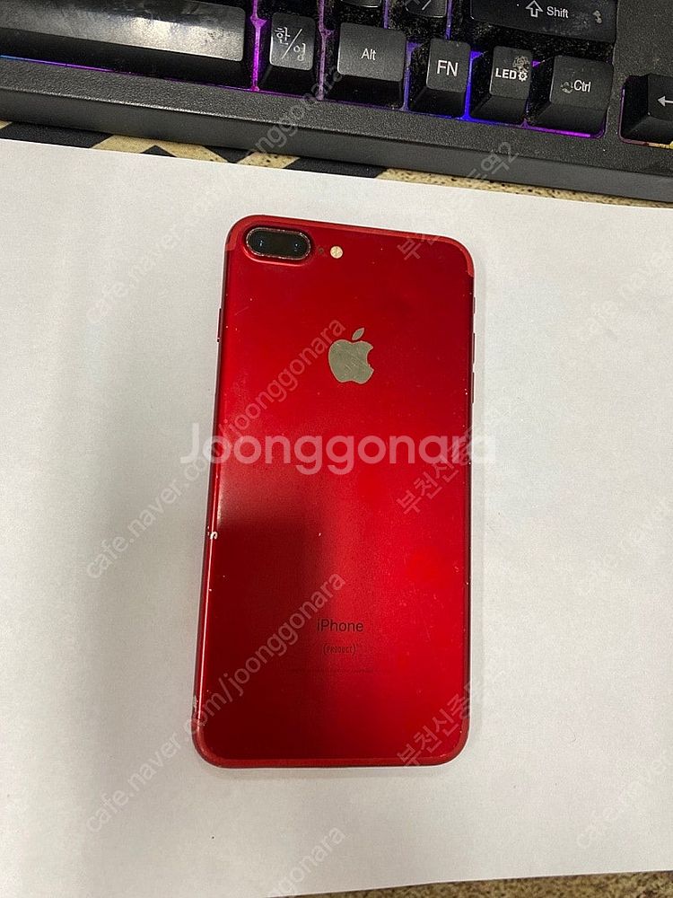 113636 아이폰7플러스 레드 액정SS급 128GB ...--0