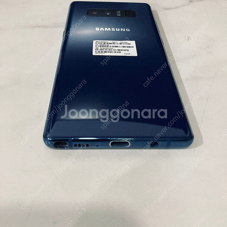 갤럭시 노트8 블루 256기가 6만원 판매합니다--2