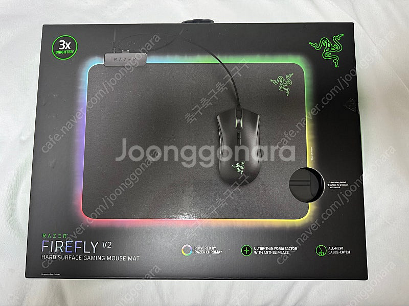 레이저 파이어플라이 V2 마우스패드 팝니다--0
