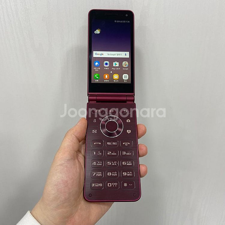 82153 갤럭시폴더2 스마트폰 레드 공기계 팝니다 5...--1