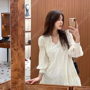 데이아 파티수 리본타이 르뮈 스모크원피스