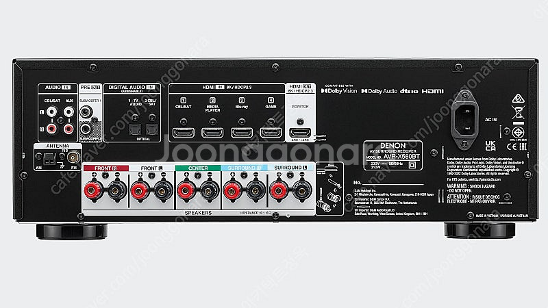 데논 X580BT 8K입력지원 리시버 판매합니다.--0