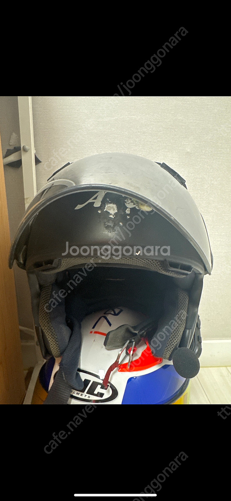 전투용 아라이 램5 무광블랙 L 비모토 v8s 포함--0