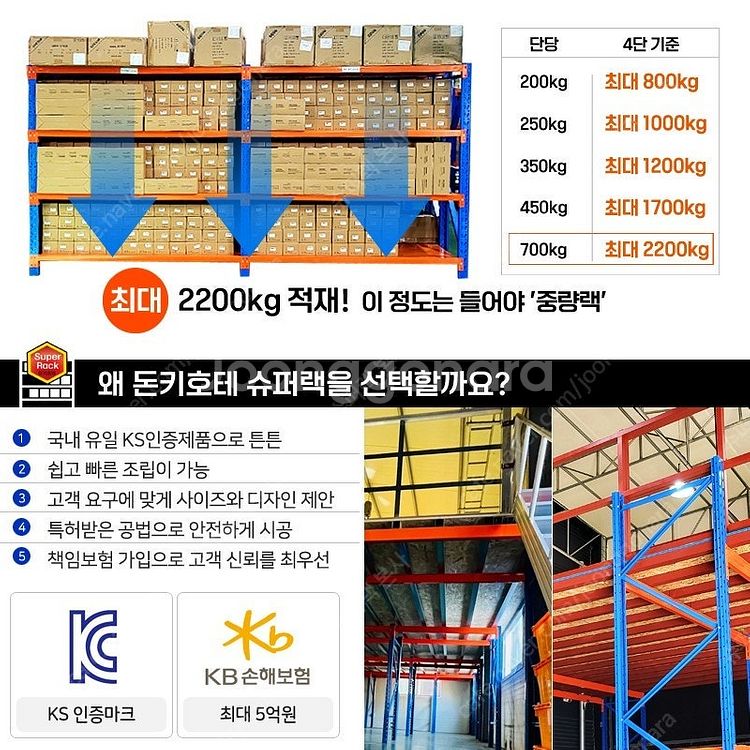 [판매] 경량랙 중량랙 슈퍼랙 철제선반 창고선반 물류선...--9