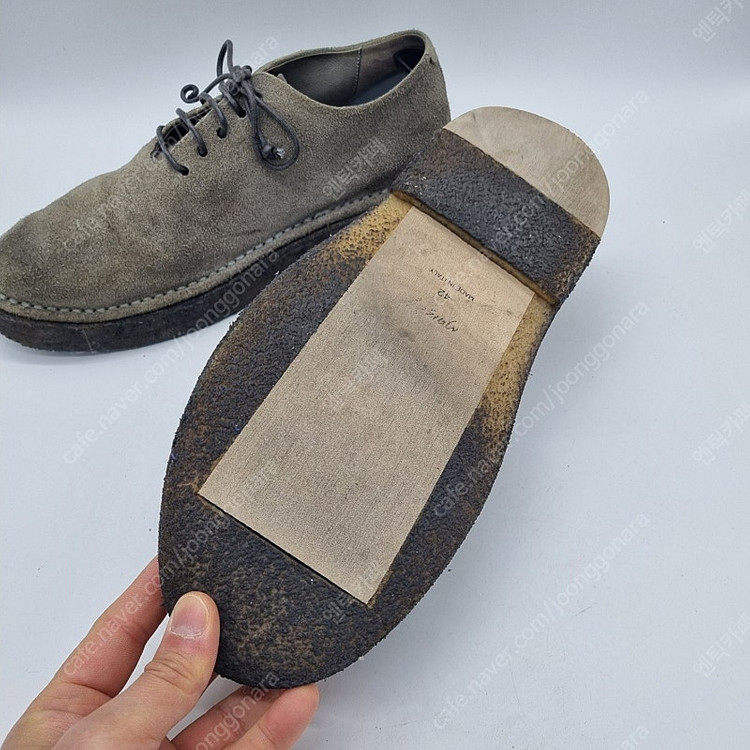 마르셀 스웨이드 더비 슈즈 그레이 남성 270~275mm 이미지