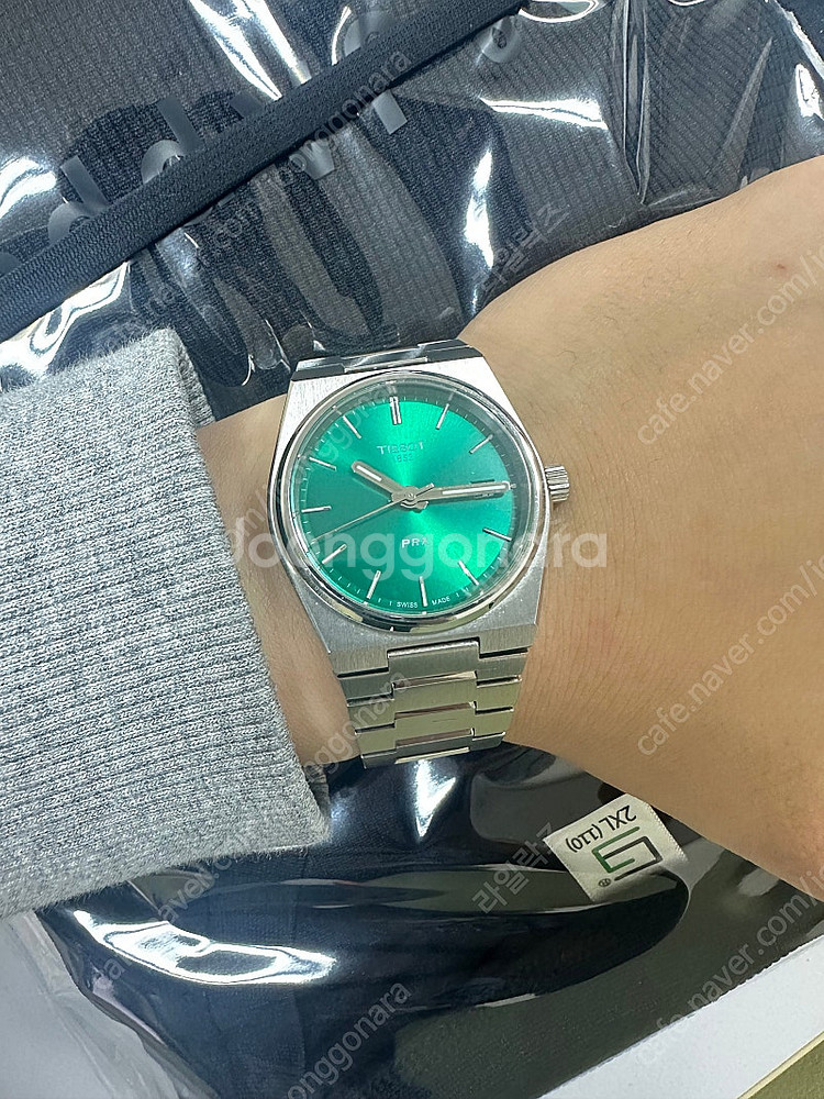 티쏘 prx 녹판 35mm 쿼츠 판매--2