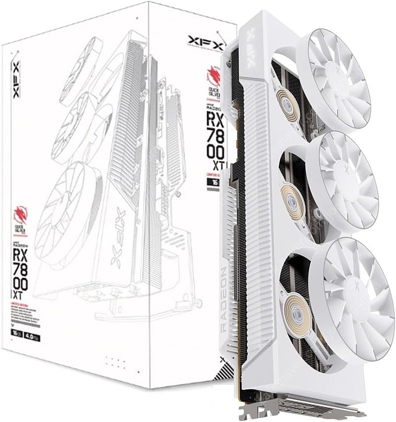 고장난 rx7800xt magnetic air 흰색 그...--0