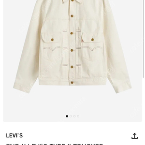 END X LEVIS 타입2 트러커 리바이스 에크루