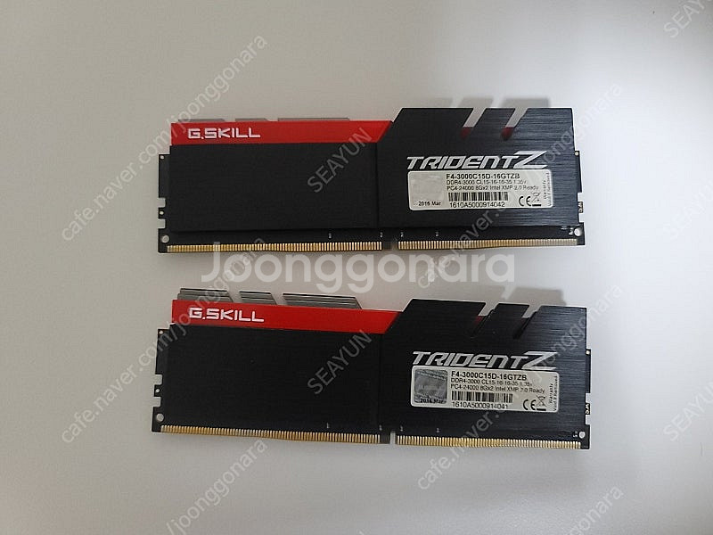 G.SKILL 16GB 램 판매합니다(8GB * 2)--0
