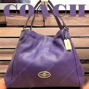 코치 Coach Edie31 퍼플 숄더백