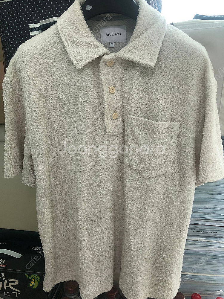 아트이프액츠 부클 카라 반팔 아이보리 M--0