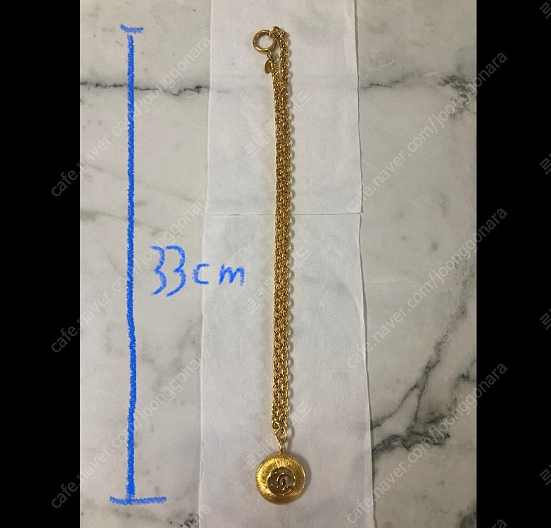 샤넬빈티지목걸이 급처분 24K 금도금 정품감정서 명품목걸이 직접배달 이미지