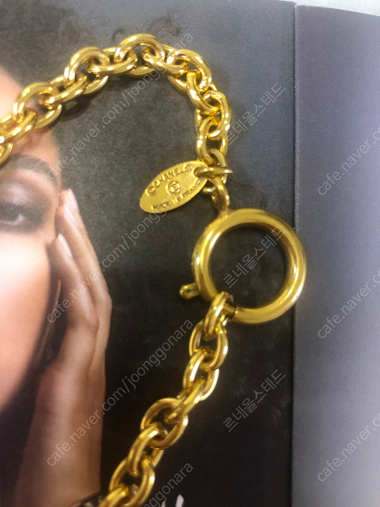 샤넬빈티지목걸이 급처분 24K 금도금 정품감정서 명품목걸이 직접배달 이미지