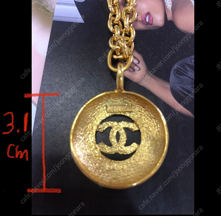 샤넬빈티지목걸이 급처분 24K 금도금 정품감정서 명품목걸이 직접배달 이미지