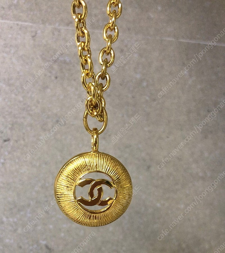 샤넬빈티지목걸이 급처분 24K 금도금 정품감정서 명품목걸이 직접배달 이미지