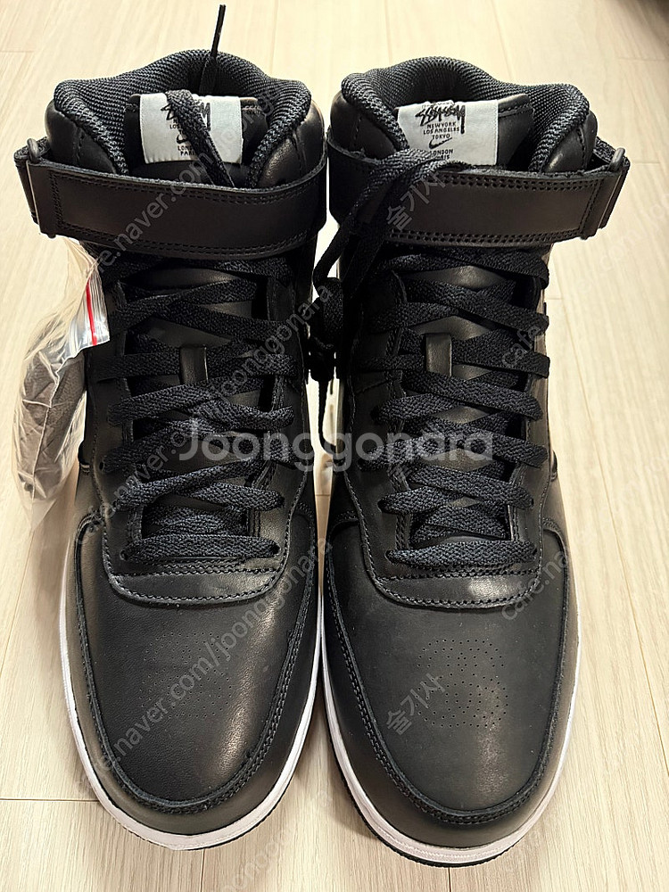 스투시 x 나이키 에어포스 1 ‘07 미드 SP 블랙 310mm--2