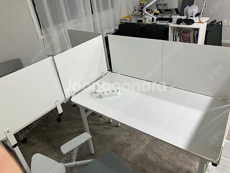 큐데스크 철제 파티션 6개--4