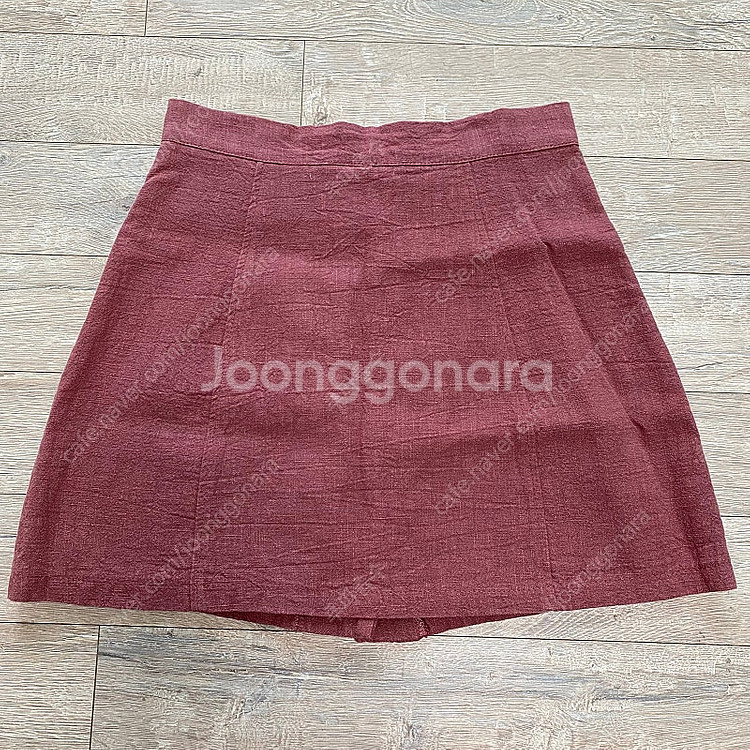 에잇세컨즈 물결 단추 스커트 인디핑크--1