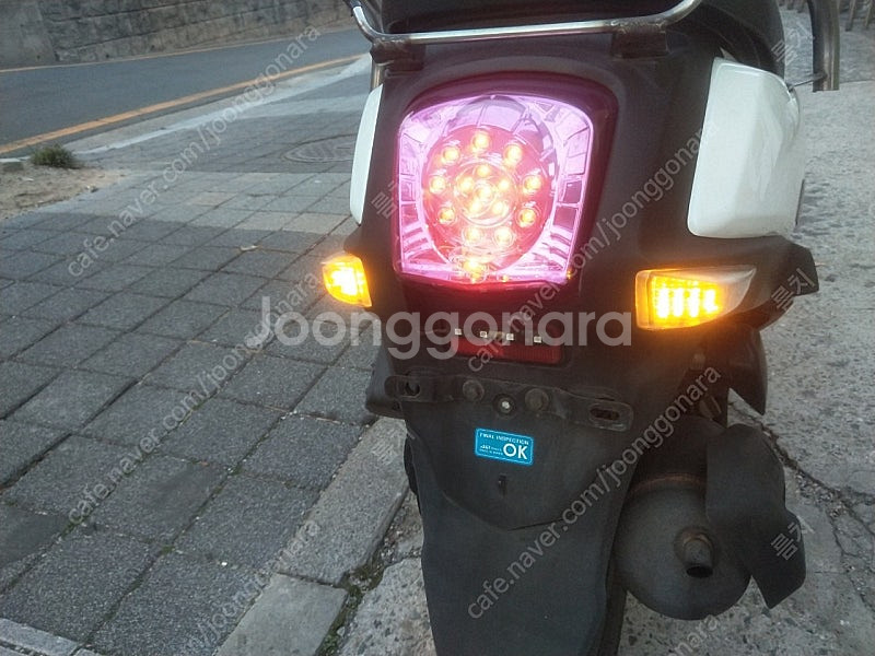 대만산 pgo 125 스쿠터 .오토바이. 부산--3