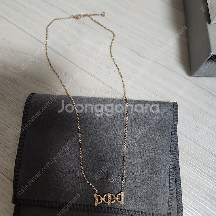 디디에두보 14k 듀얼디디 목걸이--0