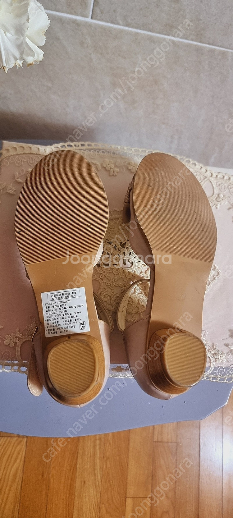 티파니 고급 여아 글리터핑크리본구두--9