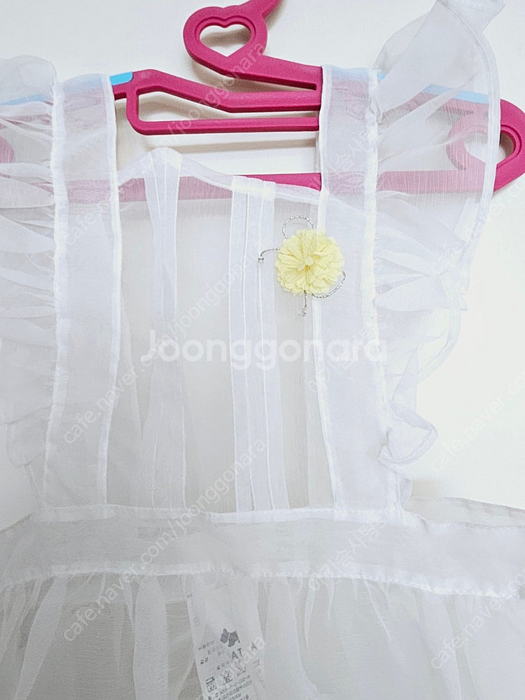 아가타 베이비 오간자 프릴 뷔스티에 원피스 새상품(10...--2