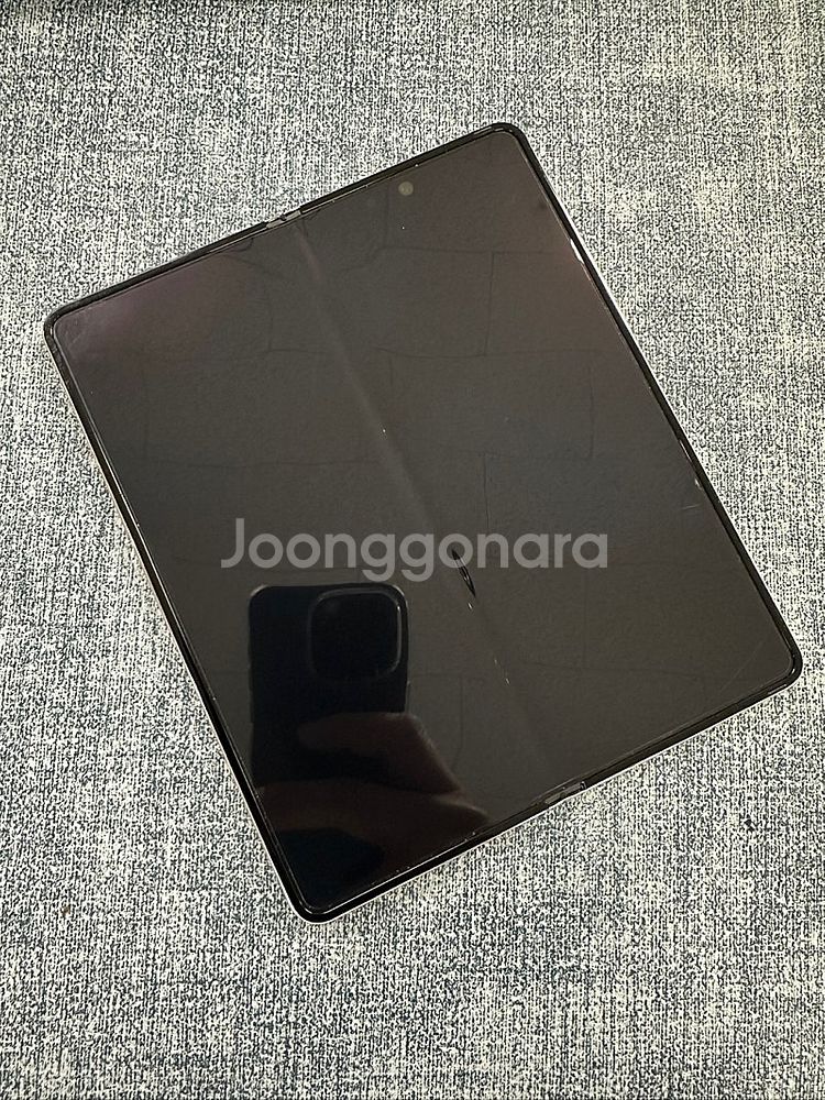 갤럭시Z폴드4 256G 베이지 무잔상 미세 점 멍 꿀폰...--9