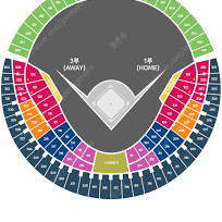 4/12 LG 두산 3루 오렌지석 219블럭 2매 양도합니다