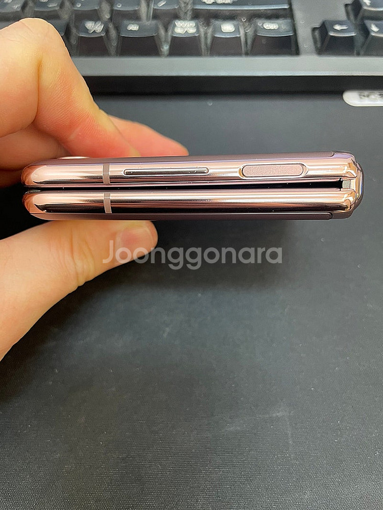 갤럭시Z플립2 브론즈 256GB 무잔상 가성비좋은 중고...--6