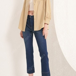 한섬 22SS 마인 스트레이트 자수 데님팬츠 64-94