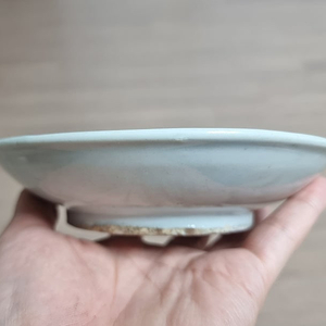 고미술품 19세기 조선백자 청화백자수자문접시
